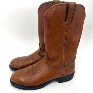 Durango Comfort Core Mens Western Leather Boots Slip Resistant Size 9D